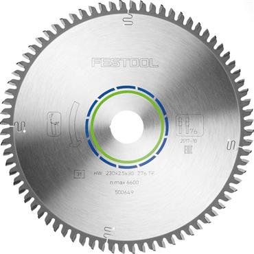 Festool 500649 Circular Saw Blade for Aluminium/Plastics, HW 230 x 2.5 x 30mm TF 76