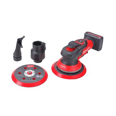 MILWAUKEE M12FROS5-502X M12 FUEL 150 mm Random Orbital Sander with 5.0 mm Orbit, 2 x 5.0Ah Batteries