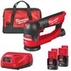 MILWAUKEE M12FSDR75-202B M12 FUEL 75 mm Random Orbit Sander, 2 x 2.0Ah Batteries