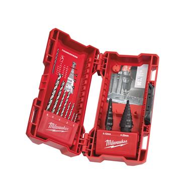 MILWAUKEE 48899350 Step Drill Combi Set, 10 Piece Set
