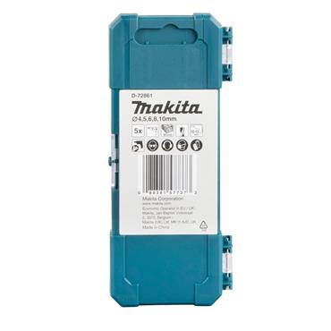 MAKITA D-72861 Wood Drill Bit Set, 5 Piece Set 
