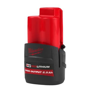 MILWAUKEE M12HB2.5 4932480164 12V 2.5ah High Output Red Litihum Battery