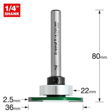 TREND WEATHERSEAL GROOVER 2.8mm 7mm C212AX1/4TC