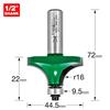 Trend C198X1/2TC Bearing Guided Round Over Ovolo 16mm Radius