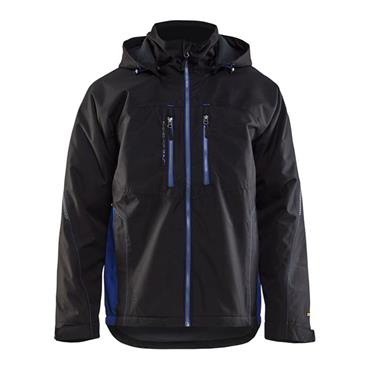 BLAKLADER 4890 Waterproof Lined Functional Jacket - Black/Cornflower Blue