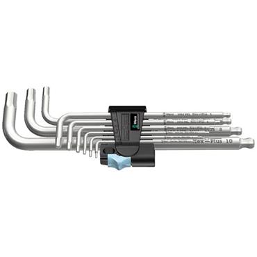 Wera 022720 9 Piece Metric Hex-Plus Stainless L-key Set