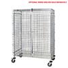 QUANTUM STORAGE M2448-69SEC 24" x 48" x 69" QSS Chrome Security Cart