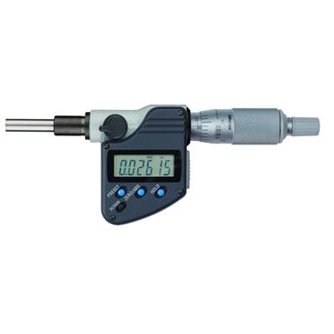 MITUTOYO Series 350-351-30 Micrometer Head-Plain Stem, Flat Carbide Spindle