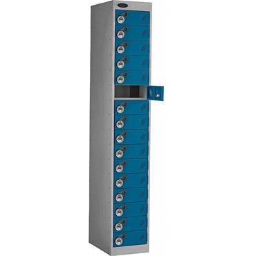 Probe 16 Compartment 16 Door Blue Laptop Locker, W1351YXDOB00