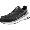 PUMA ZOOM LOW S3S ESD Leather Safety Shoe,Black, Size 39/6