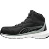 PUMA ZOOM MID S3S ESD Leather Safety Shoe,Black, Size 39/6
