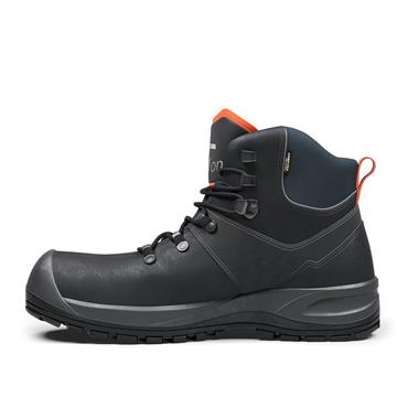 SNICKERS Solid Gear S7L, SR, HRO, FO Ion GTX Mid Safety Boots, Black/Red