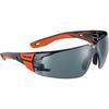 BOLLE RUSPMN21E RUSH+ 2.0 PC Safety Glasses, Smoke, Red Frame