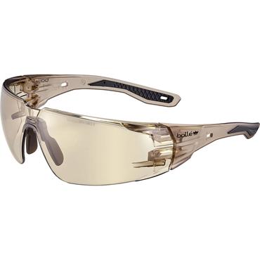 BOLLE RUSHMN30E RUSH+ 2.0 PC Safety Glasses, Copper, Black Frame