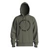 SNICKERS 2010 Logo Terry Sweatshirt Hoodie, Khaki Green, Size Small
