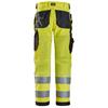 SNICKERS 6238 High-Vis Class 2, Trousers Holster Pockets, Yellow/Black, 31x32