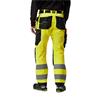 SNICKERS 6238 High-Vis Class 2, Trousers Holster Pockets, Yellow/Black, 31x32