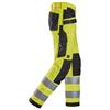 SNICKERS 6238 High-Vis Class 2, Trousers Holster Pockets, Yellow/Black, 31x32