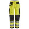 SNICKERS 6238 High-Vis Class 2, Trousers Holster Pockets, Yellow/Black, 31x32