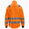 SNICKERS 8036 High-Vis Full Zip Class 2/3 Jacket, Orange, Size Small
