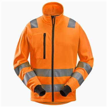 SNICKERS 8036 High-Vis Full Zip Class 2/3 Jacket, Orange 