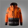 SNICKERS 1232 High-Vis Class 2/3 Softshell Jacket, Orange/Black, Size Small