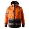 SNICKERS 1232 High-Vis Class 2/3 Softshell Jacket, Orange/Black, Size Small