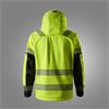 SNICKERS 1232 High-Vis Class 2/3 Softshell Jacket, Yellow/Blac, Size Small