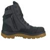 STEEL BLUE Southern Cross Zip S3 Composite Safety Boots, Black Amber, Size 7/41