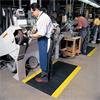NO TRAX 91cm x 213cm Black/Yellow Cushion Trax Anti Fatigue Matting