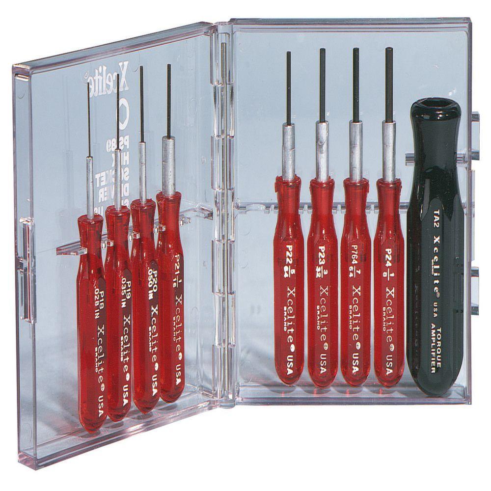 Xcelite PS89 9 Piece Imperial Hex Key Screwdriver Set available online