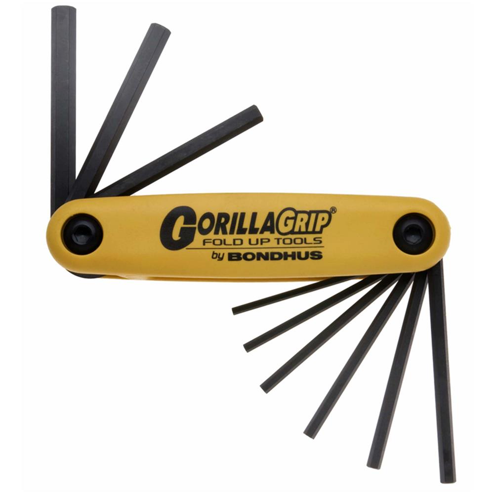 Bondhus 12589 9 Piece Gorilla Grip Fold Up Imperial Hex Key Set available online Caulfield