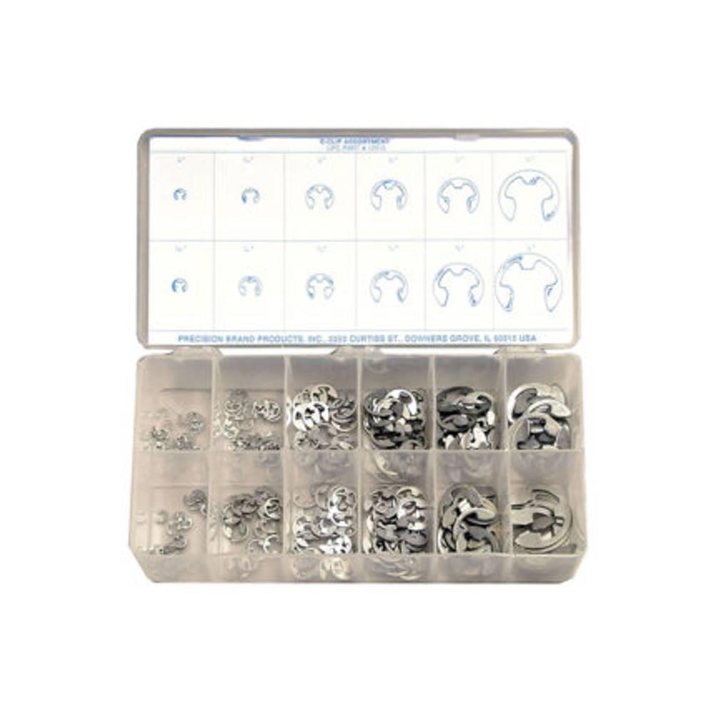 520 Pcs E-Clips Assortment Set, Circlips Assorted Sizes, E-Clip External Retaining Ring, Snap