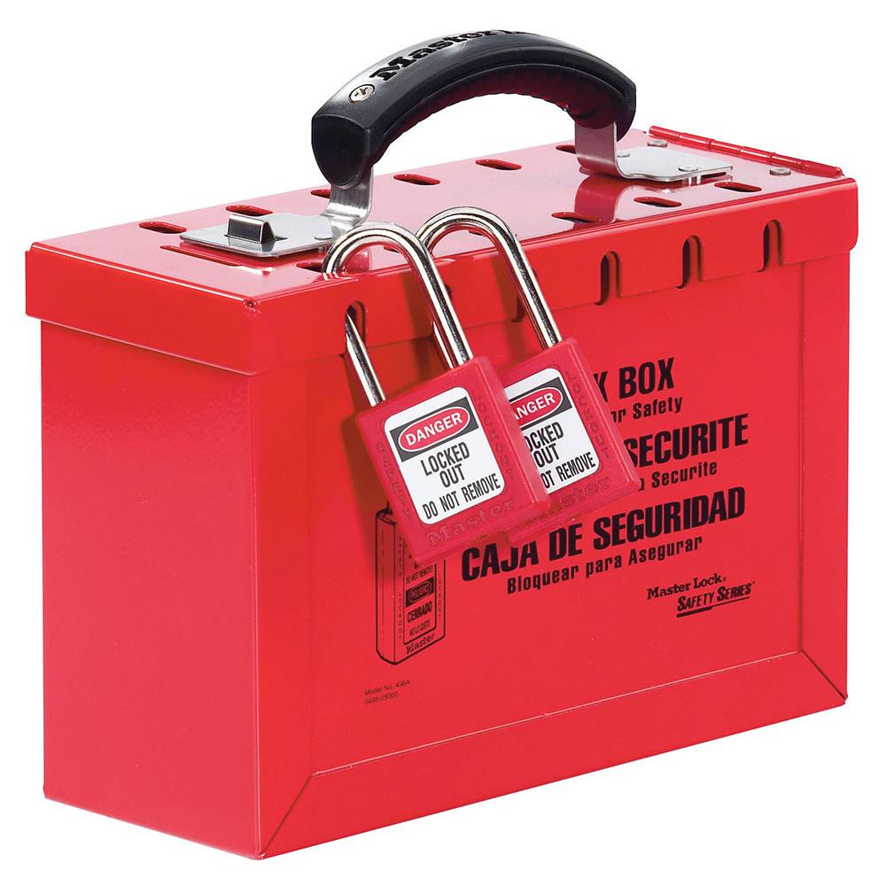 Masterlock 498A Latch Tight Portable Group Lockout Box available online