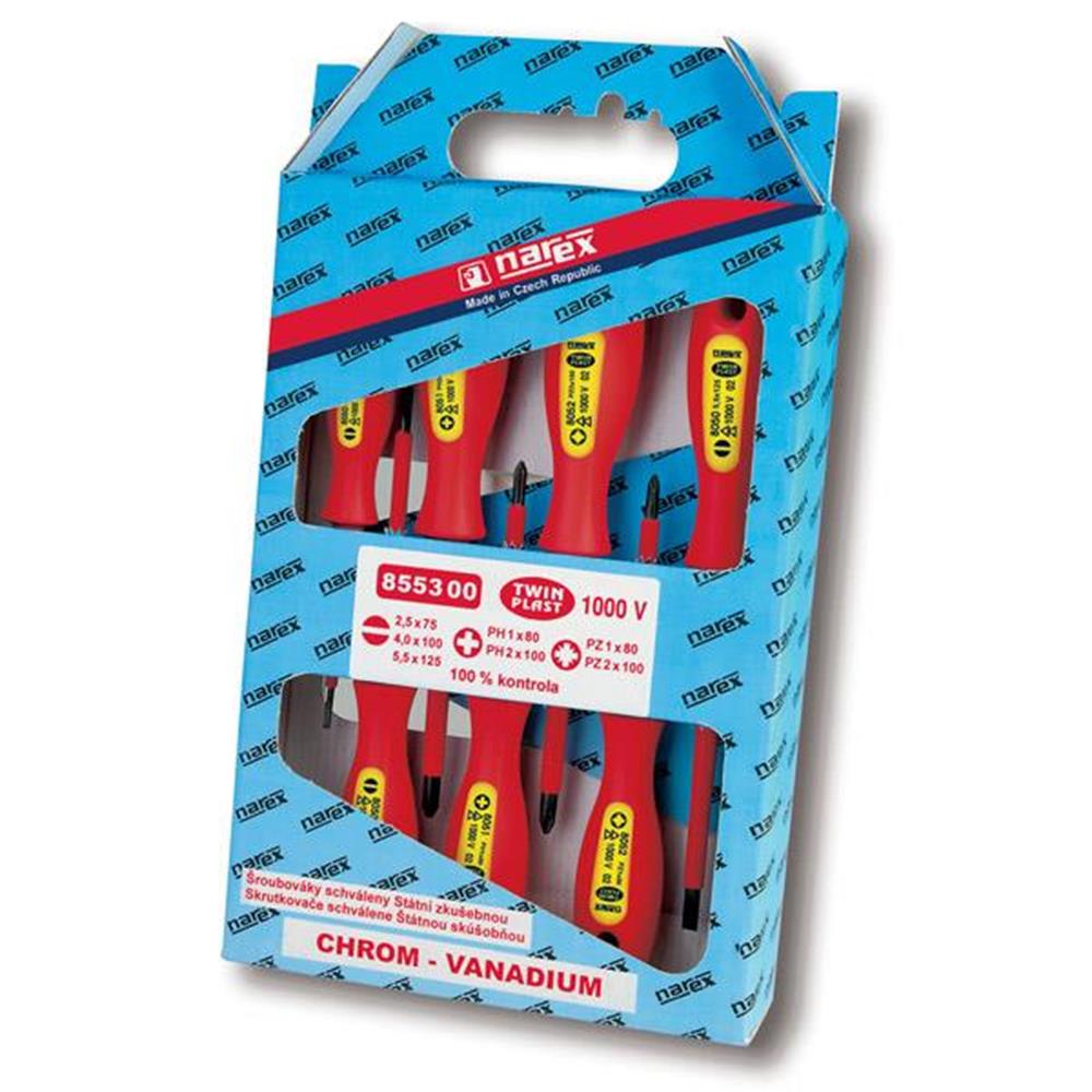 Narex 8553 00 7 Piece Mixed Insulated Screwdriver Set available online