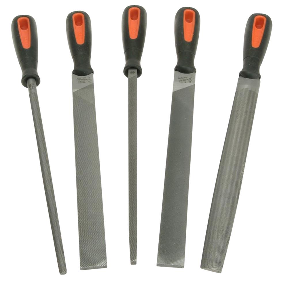 Bahco 14781012 5 Piece 250mm Hand File Set available online