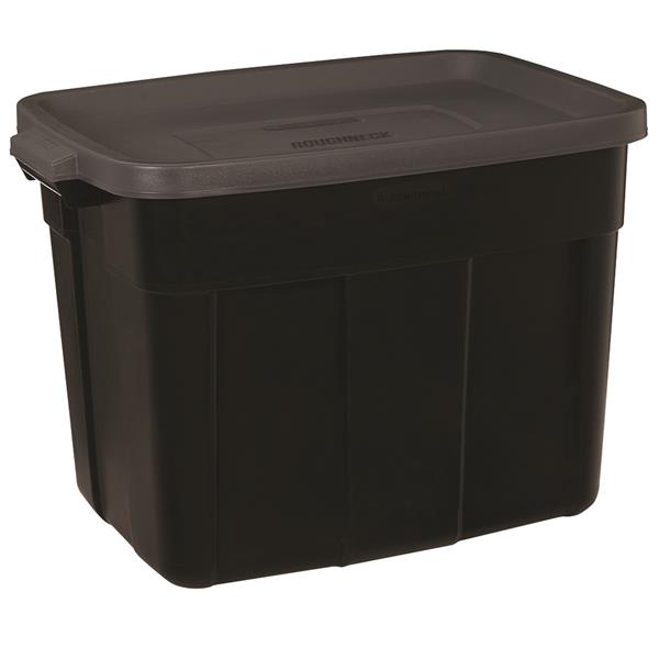 Rubbermaid Roughneck 18 Gal. Black Storage Tote available online