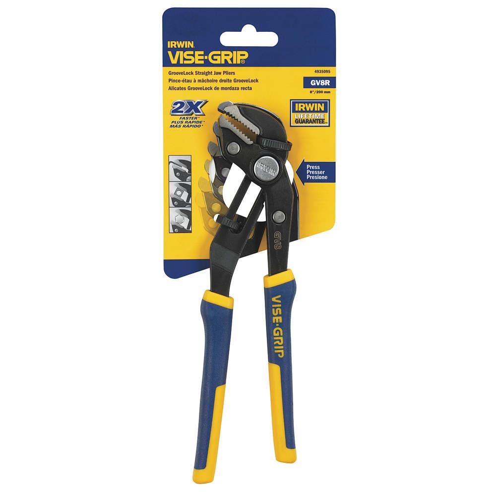 Vise-Grip 8-Piece Groove Lock Pliers Set – Adjustable, Linesman & More – With Storage Bag – Model 2078712