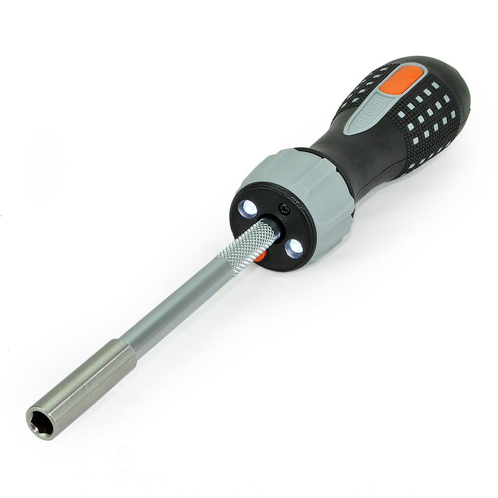 Bahco 808050L LED Lights Ratchet Screwdriver and Bit available online