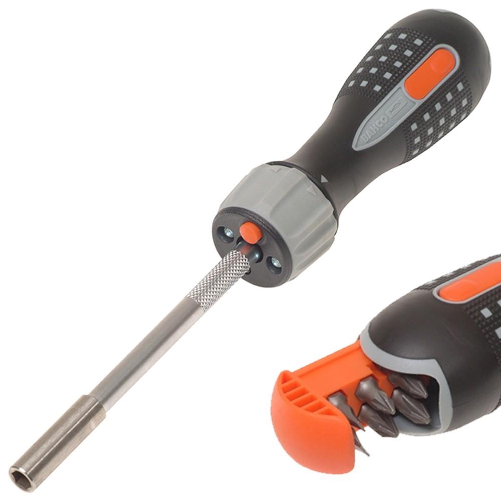 Bahco 808050L LED Lights Ratchet Screwdriver and Bit available online