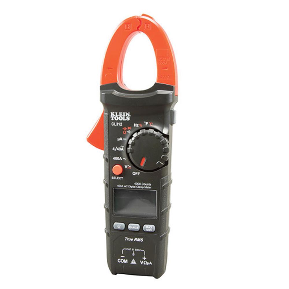 KLEIN TOOLS CL312 HVAC Digital Clamp Meter, 400 Amp AC AutoRanging