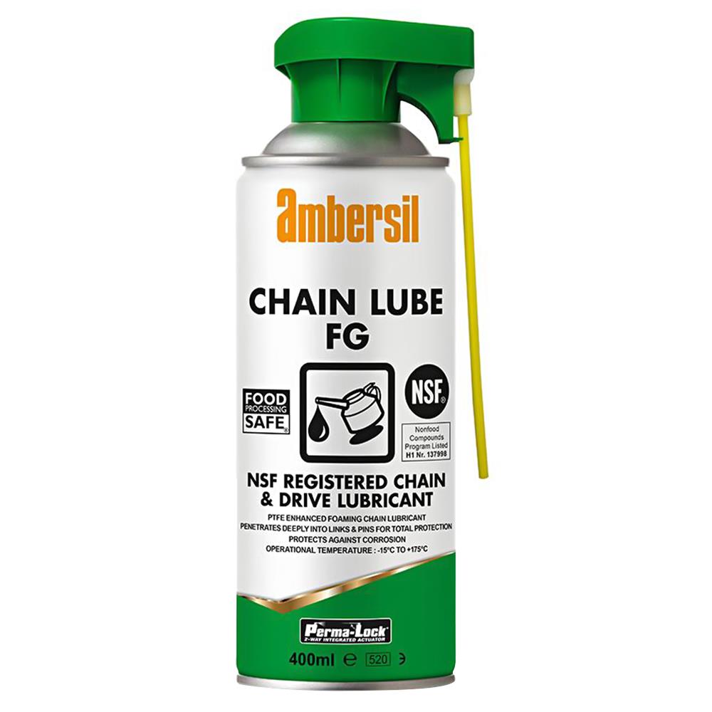 Ambersil 30245 PermaLock Food Grade Chain Lubricant, 400ml available