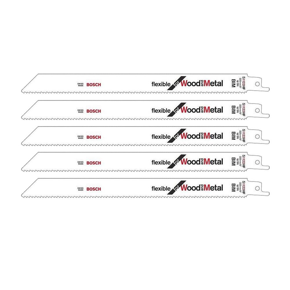 Bosch S1122HF 5 Piece Wood and Metal Sabre Saw Blade available online ...