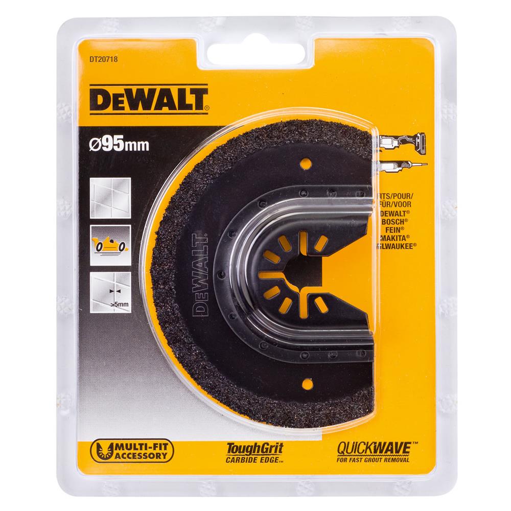 DeWALT DT20718QZ Multi Tool Fast Cut Grout Removal Blade available