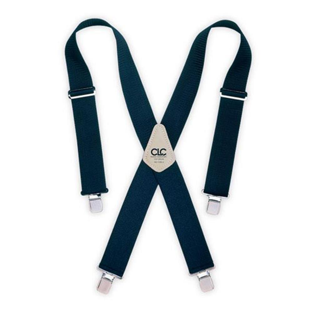 CUSTOM LEATHERCRAFT 110BLU HeavyDuty Work Suspenders, Blue available