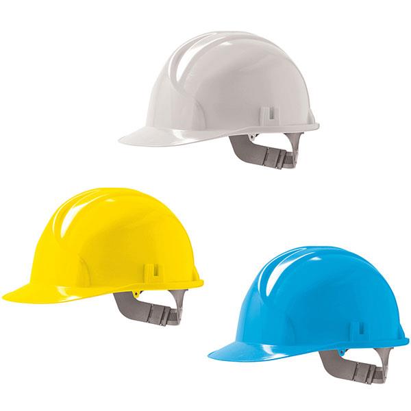Yellow JSP Mk2/® Classic HDPE 6 Point Safety Helmet Work Hard Hat with Slip Ratchet