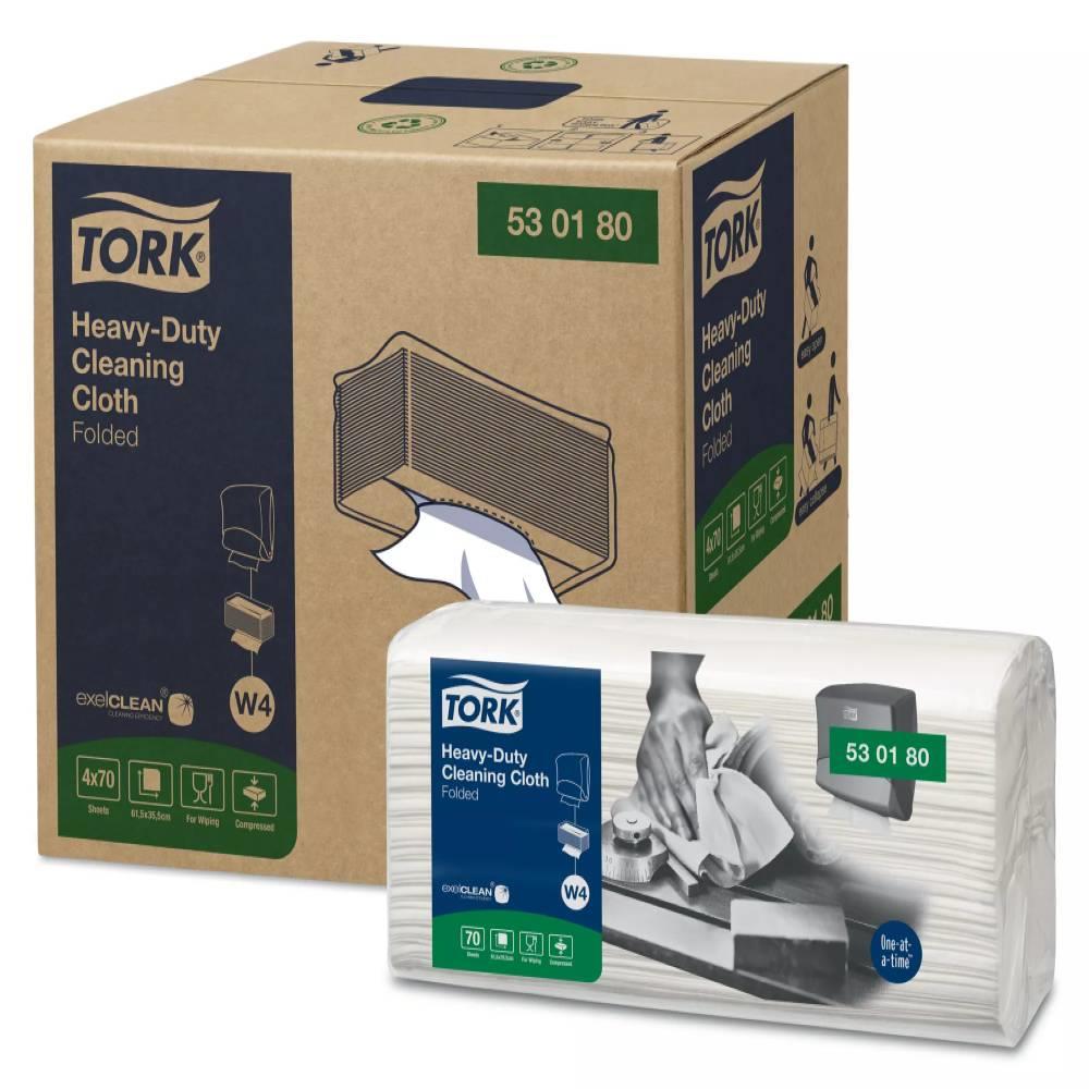 Tork 530180 White HeavyDuty Cleaning Cloth Box of 300 available online