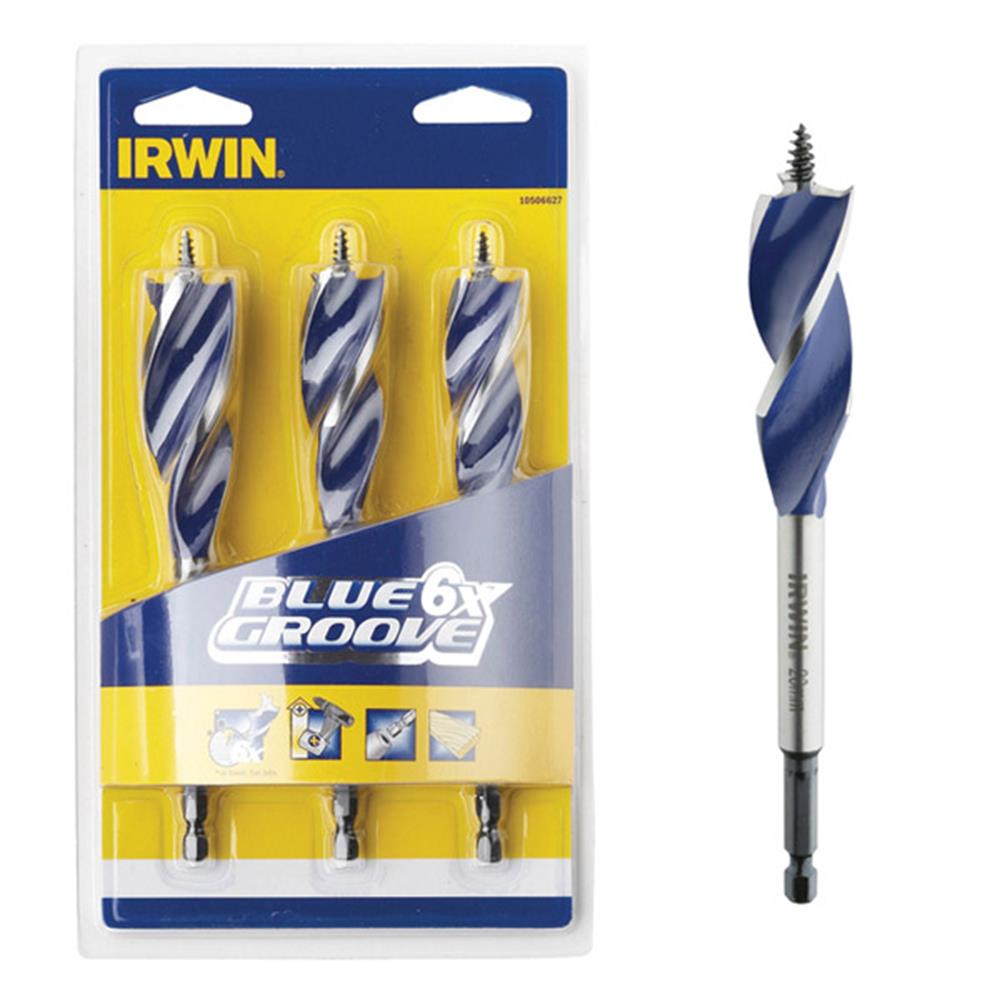 IRWIN 6X Blue Groove Wood Drill Bit available online Caulfield Industrial