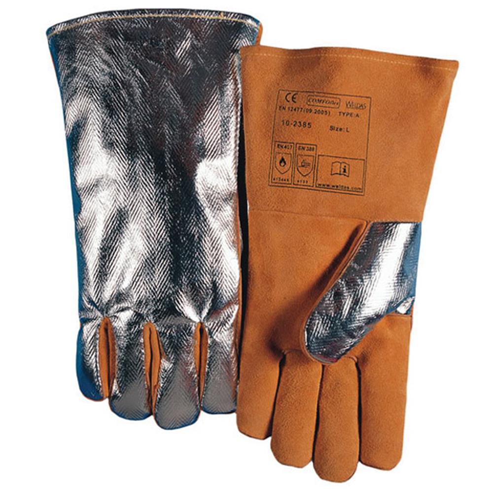 WELDAS 102385L Comfoflex Welding Gloves Aluminized Back available
