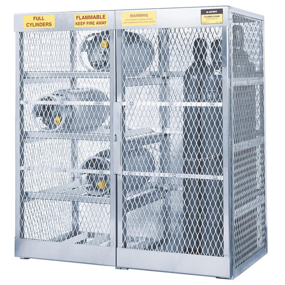 Justrite Gas Cylinder Storage Flammable Cages available online